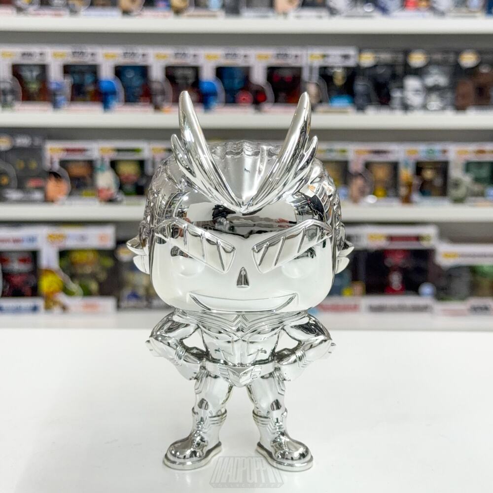 Funko Pop Anime My Hero Academia All Might Silver Chrome OOB Toy Vinyl Figure